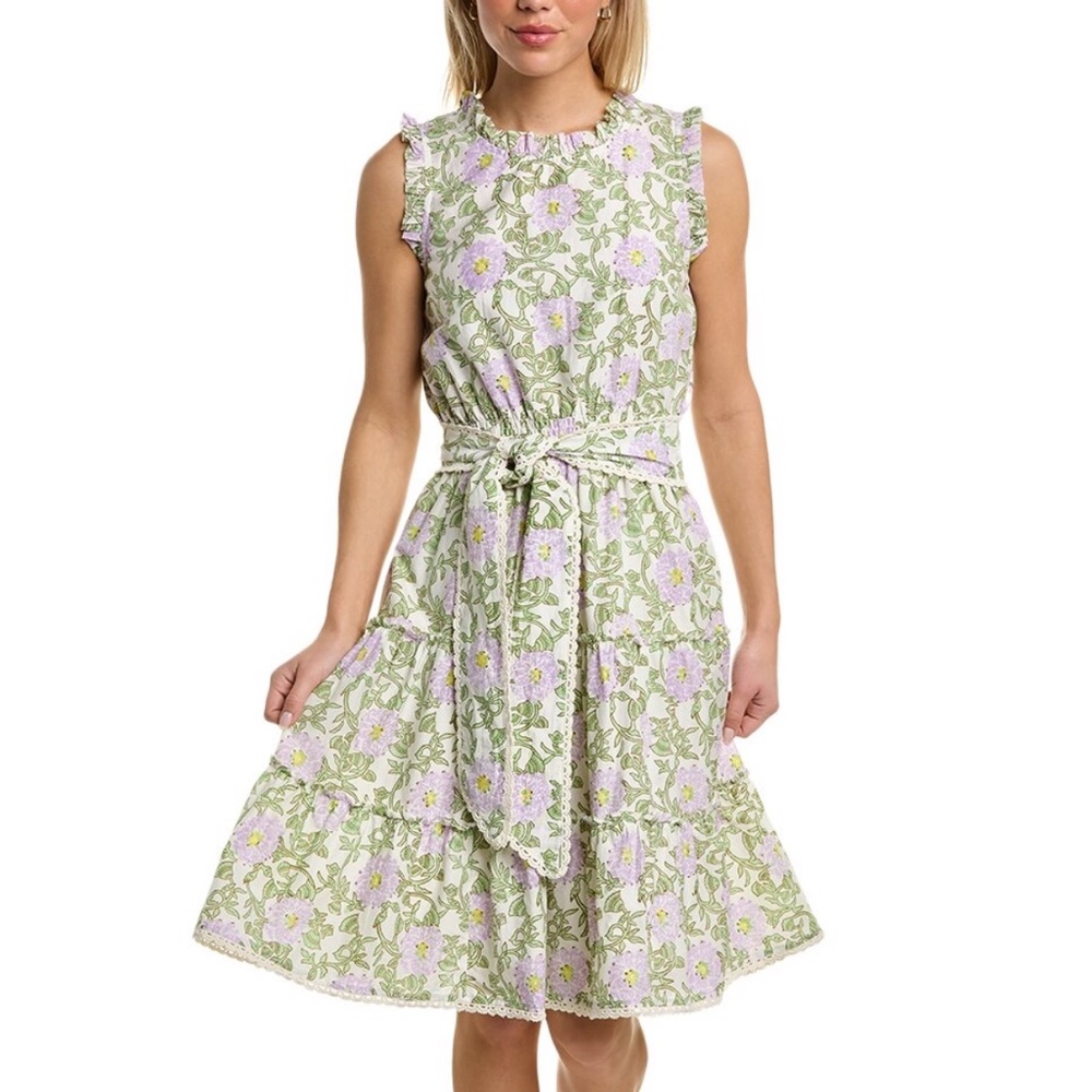 NWT Roller Rabbit Daphne Naoki Silk-Blend Dress